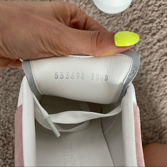 Alexander McQueen Women's Suede Oversized Sneakers White Lilac size 8 - Picture 4 of 5
